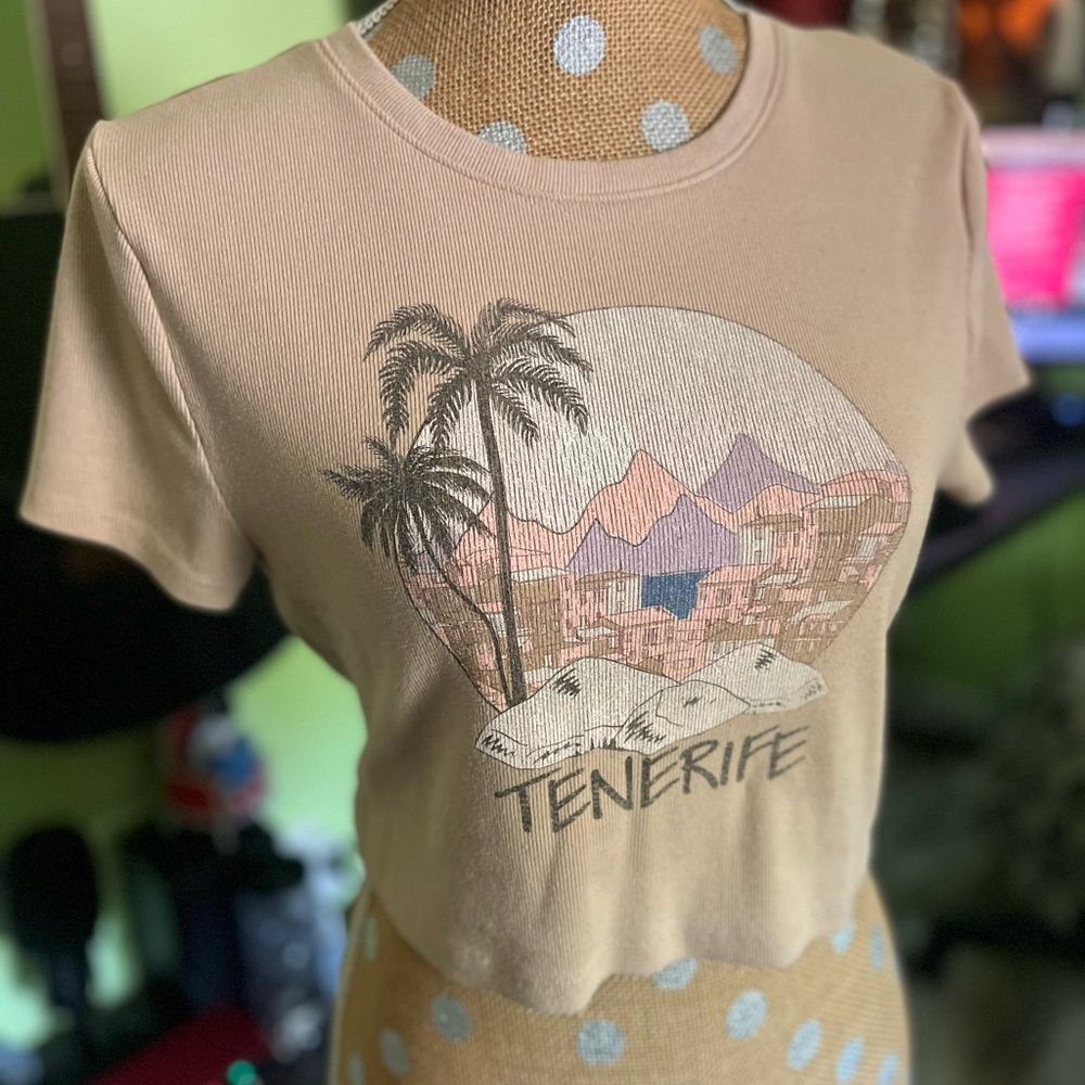Aeropostale Tan Seriously Soft Tee